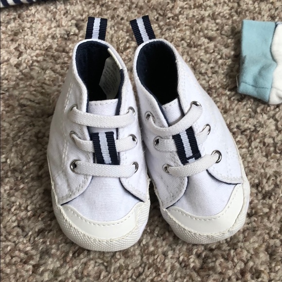 0-3 Month Onesies and Crib Shoes - Picture 2 of 5